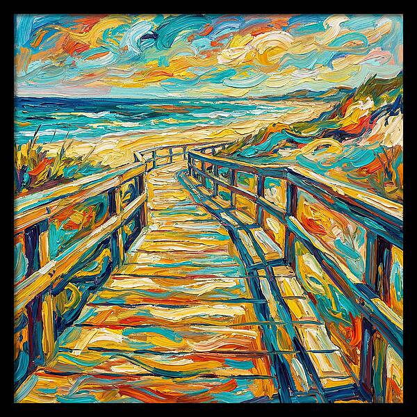 Beach Boardwalk Serenity