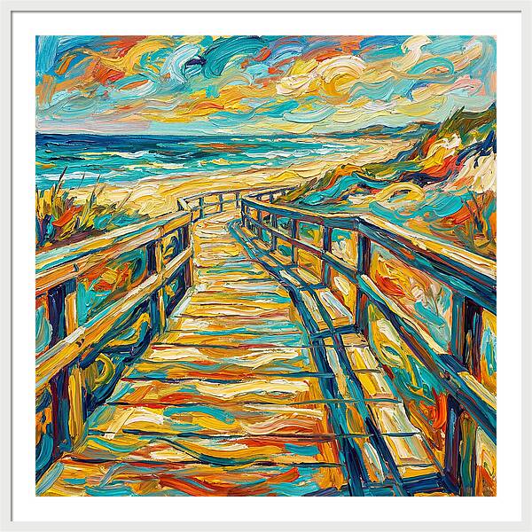 Beach Boardwalk Serenity