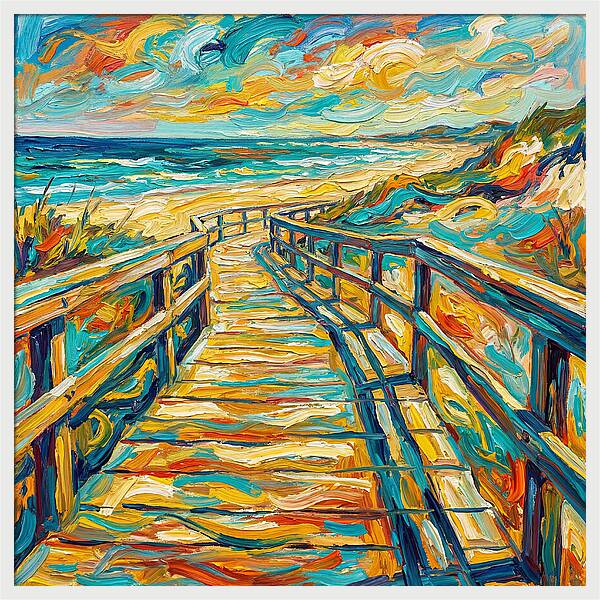 Beach Boardwalk Serenity