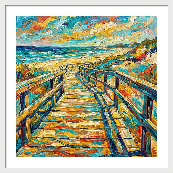 Beach Boardwalk Serenity