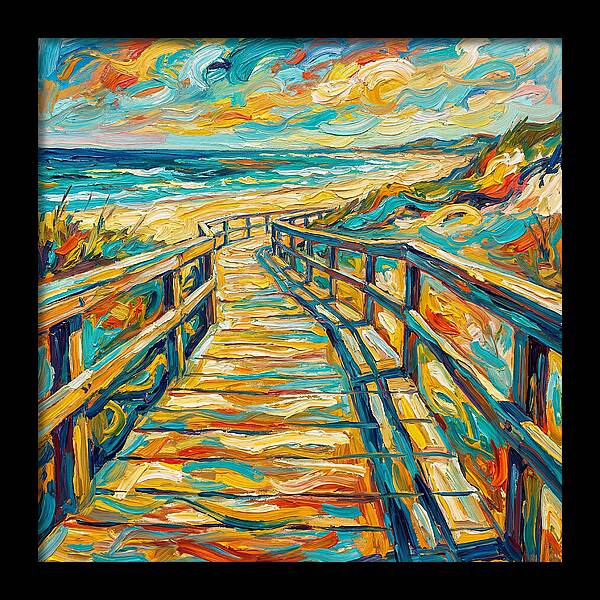 Beach Boardwalk Serenity