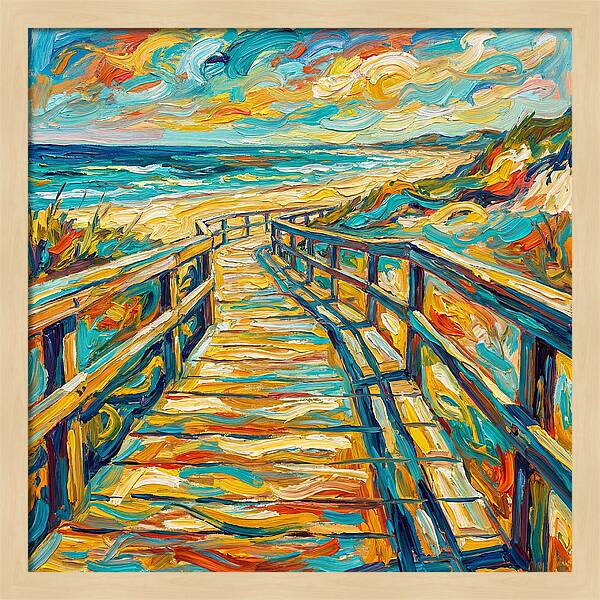 Beach Boardwalk Serenity