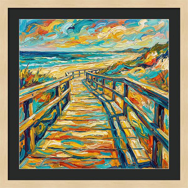 Beach Boardwalk Serenity