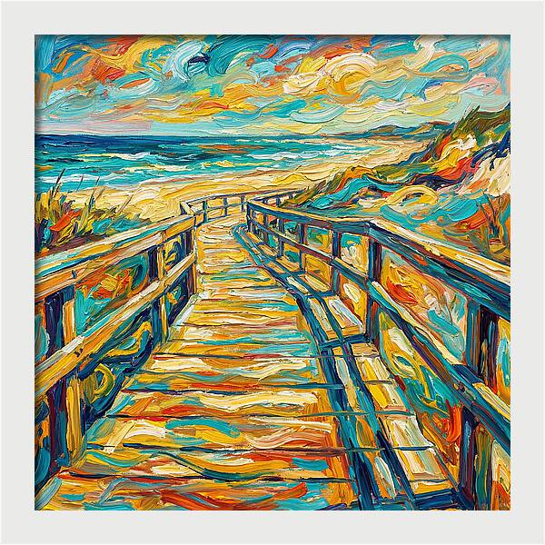 Beach Boardwalk Serenity