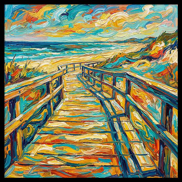 Beach Boardwalk Serenity