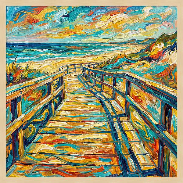 Beach Boardwalk Serenity