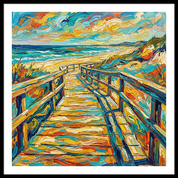 Beach Boardwalk Serenity