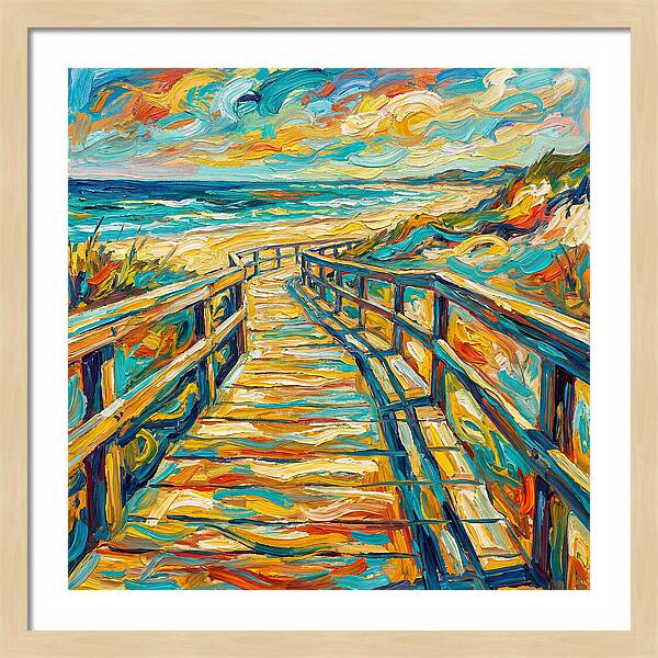 Beach Boardwalk Serenity