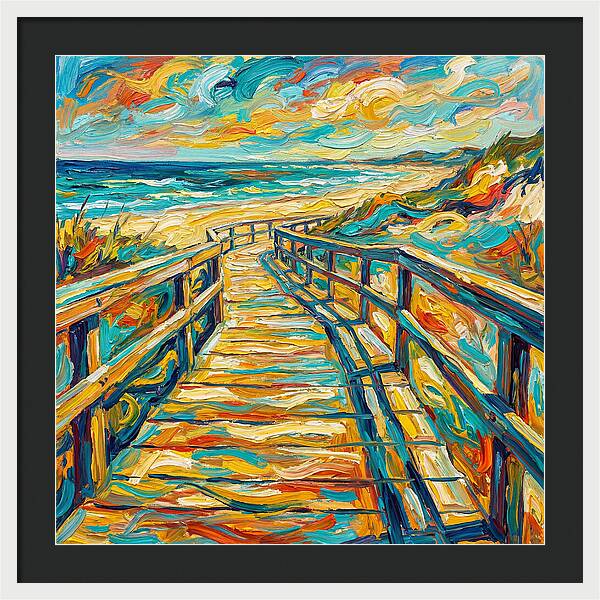 Beach Boardwalk Serenity