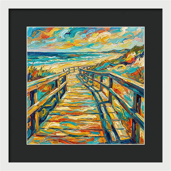Beach Boardwalk Serenity