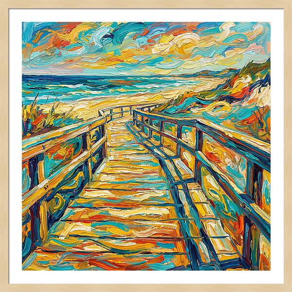 Beach Boardwalk Serenity