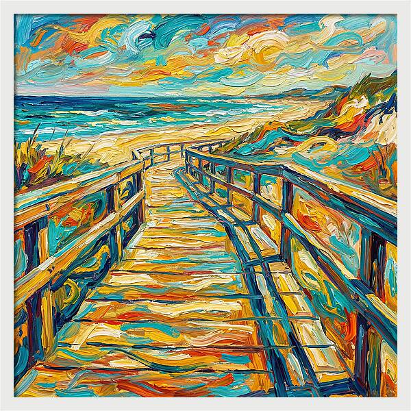 Beach Boardwalk Serenity