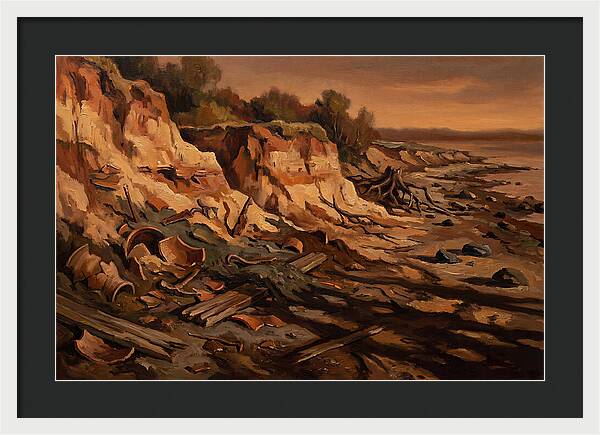Beach Erosion Revealing Artifacts