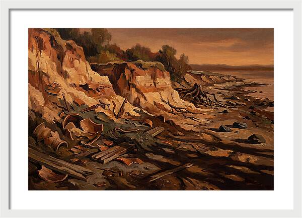 Beach Erosion Revealing Artifacts
