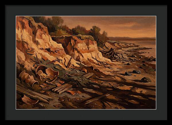 Beach Erosion Revealing Artifacts