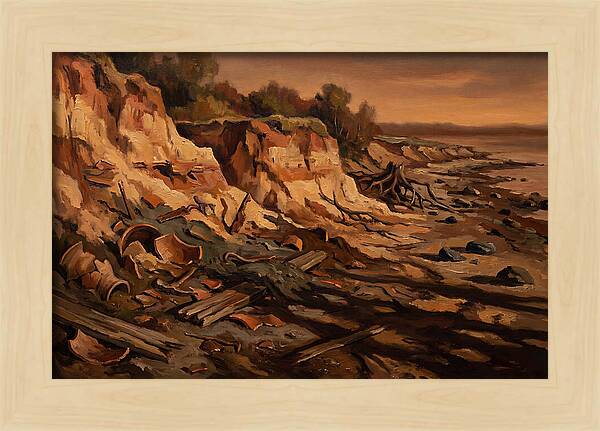 Beach Erosion Revealing Artifacts