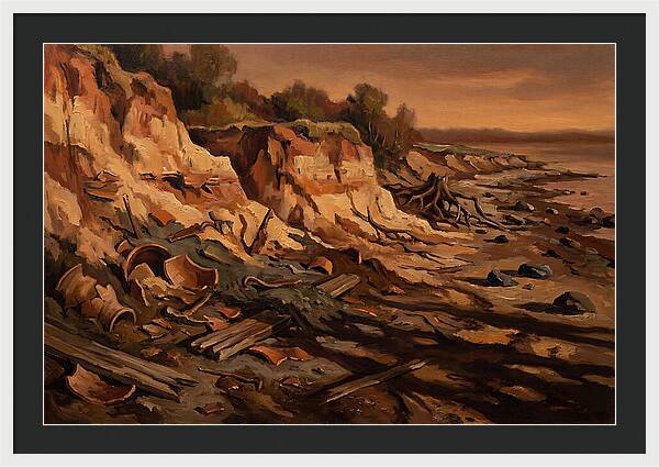 Beach Erosion Revealing Artifacts