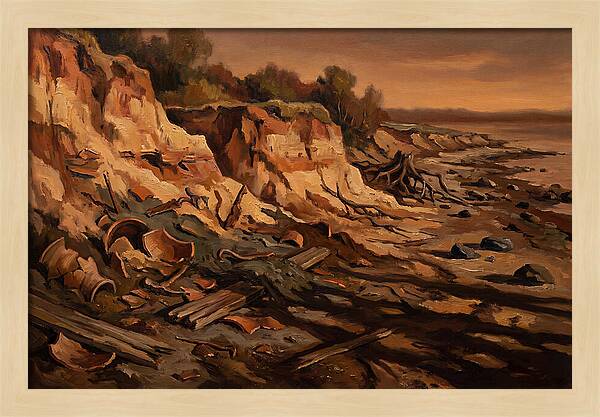 Beach Erosion Revealing Artifacts