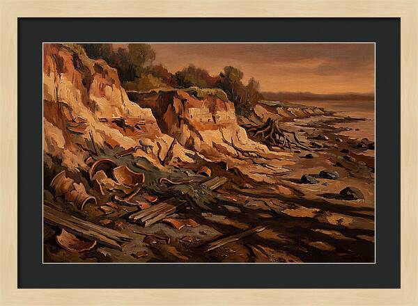 Beach Erosion Revealing Artifacts
