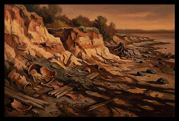 Beach Erosion Revealing Artifacts