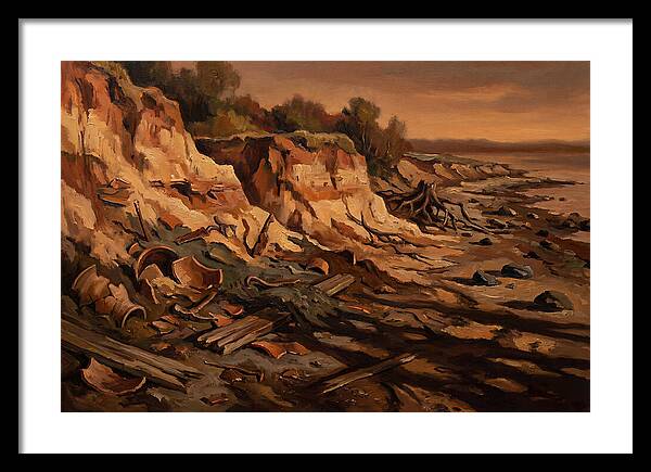 Beach Erosion Revealing Artifacts