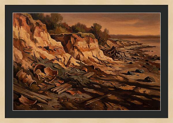Beach Erosion Revealing Artifacts