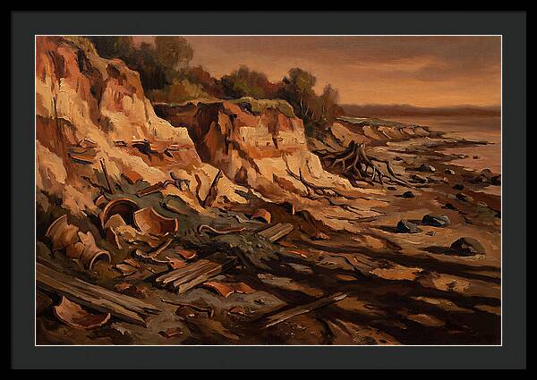 Beach Erosion Revealing Artifacts