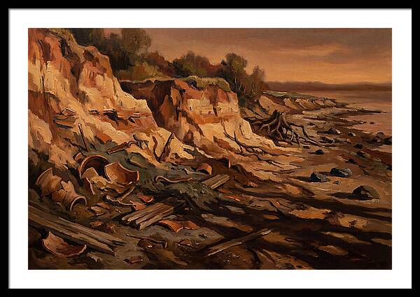Beach Erosion Revealing Artifacts