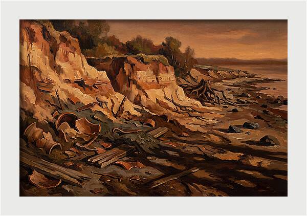 Beach Erosion Revealing Artifacts