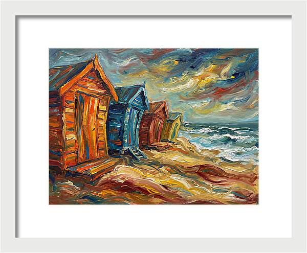 Beach Huts By The Shore