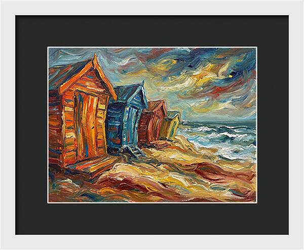 Beach Huts By The Shore