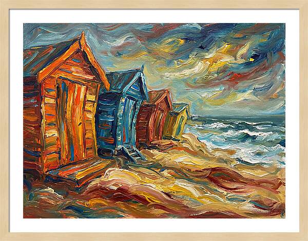 Beach Huts By The Shore