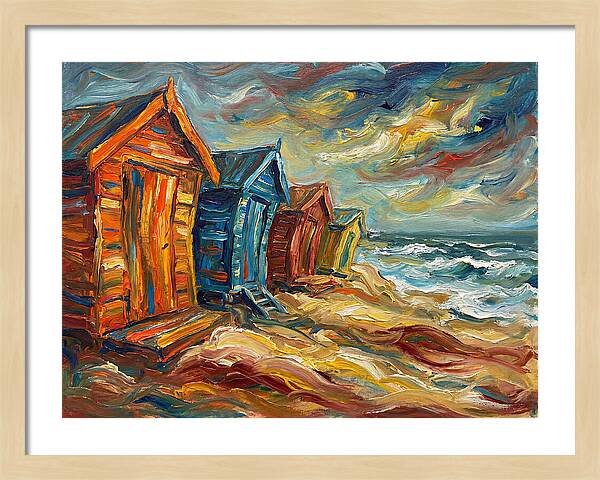Beach Huts By The Shore