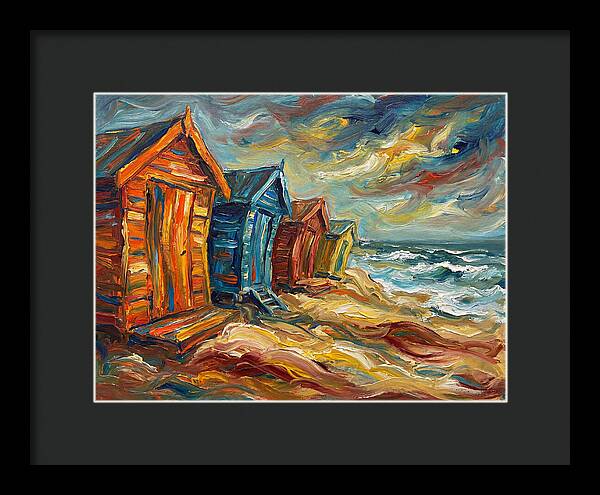 Beach Huts By The Shore