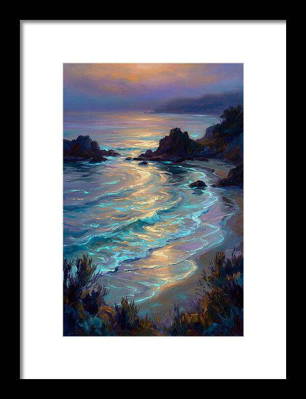 Beach Inlet At Dusk