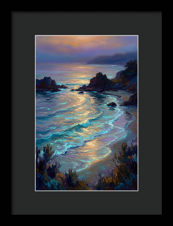 Beach Inlet At Dusk