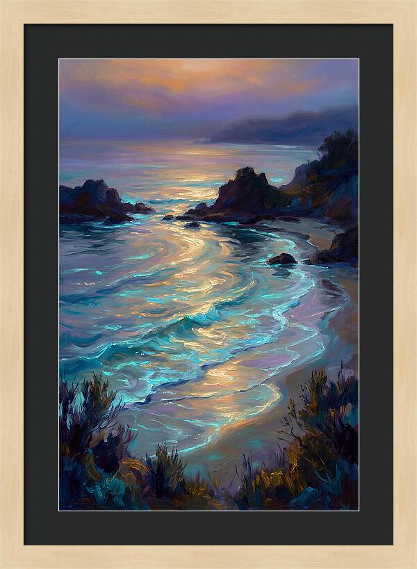 Beach Inlet At Dusk