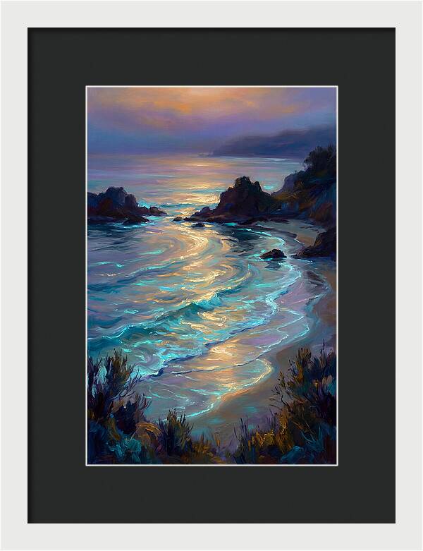 Beach Inlet At Dusk
