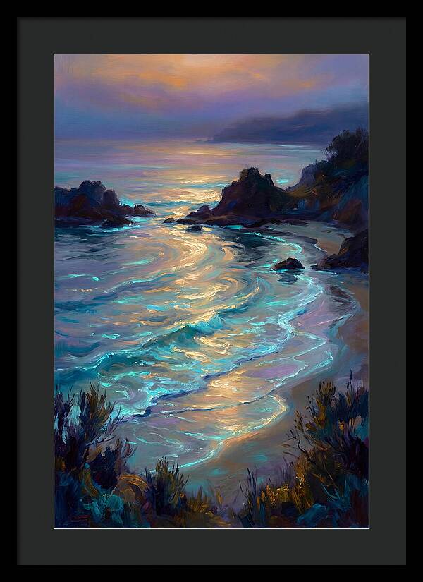 Beach Inlet At Dusk