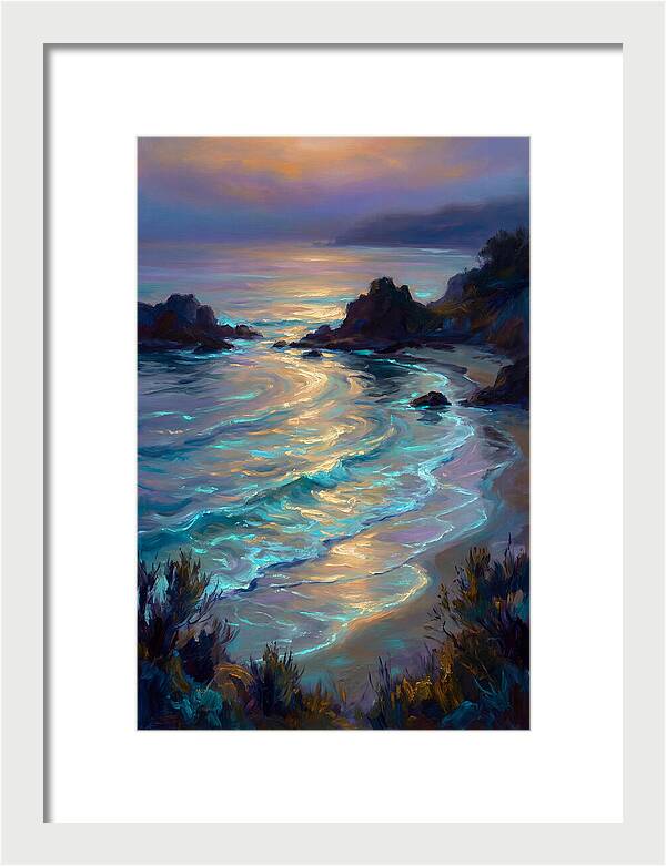 Beach Inlet At Dusk