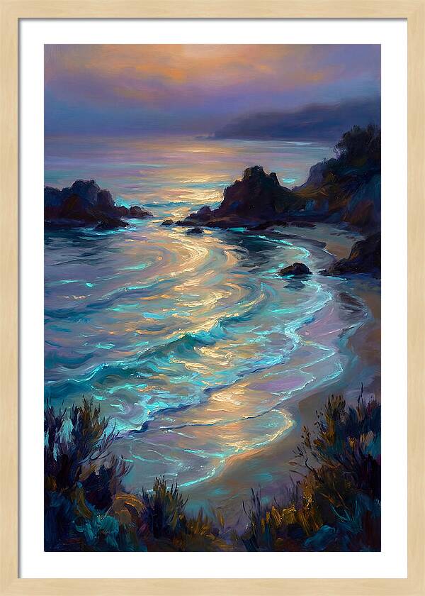 Beach Inlet At Dusk