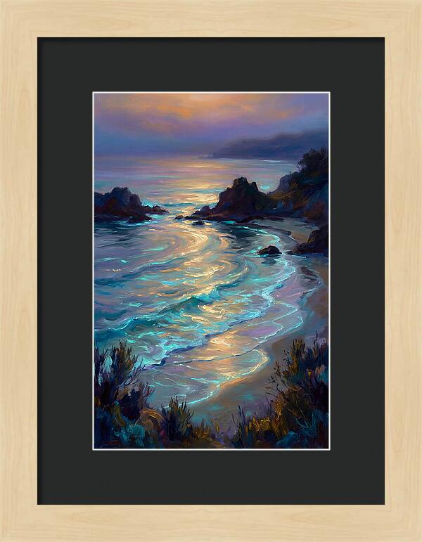 Beach Inlet At Dusk