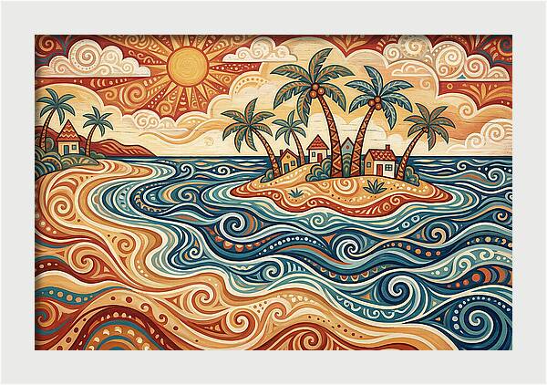 Beach Island Serenity