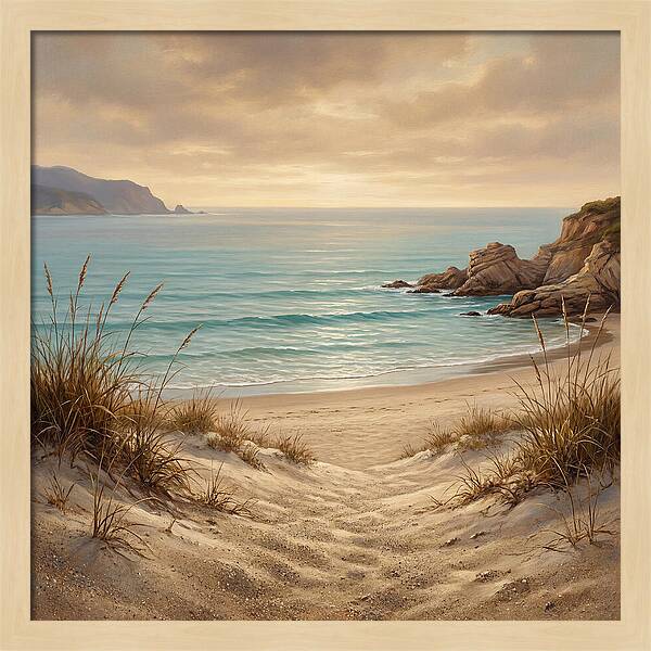 Beach Serenity At Dusk