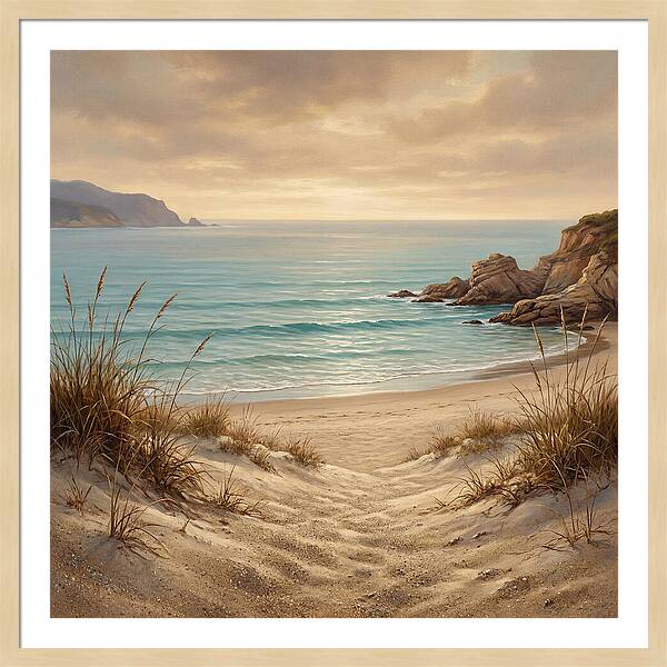 Beach Serenity At Dusk