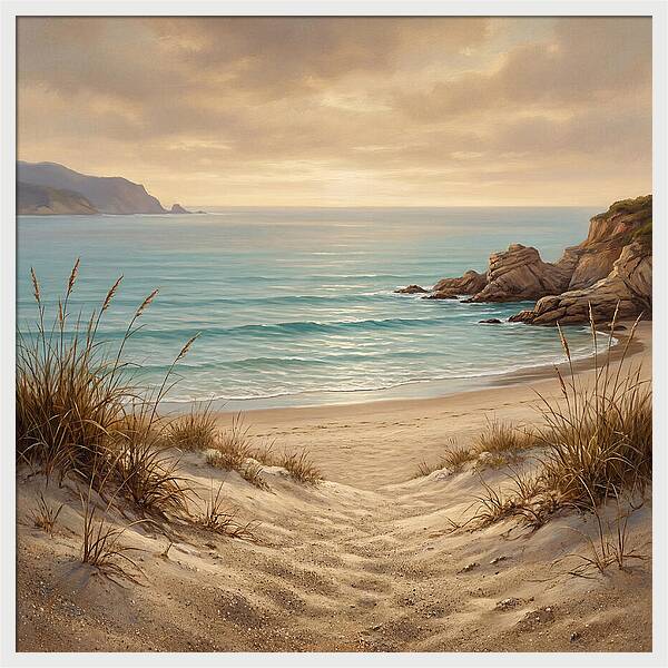Beach Serenity At Dusk