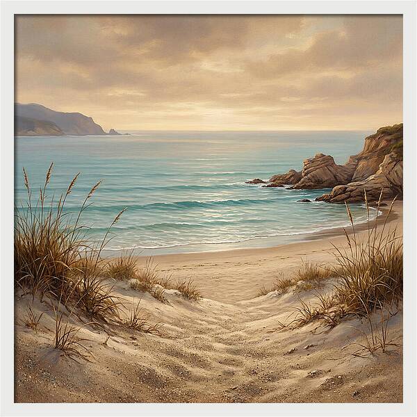 Beach Serenity At Dusk