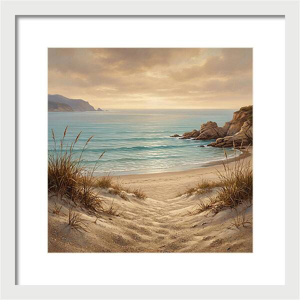Beach Serenity At Dusk