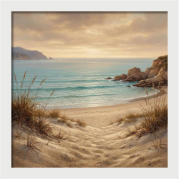 Beach Serenity At Dusk