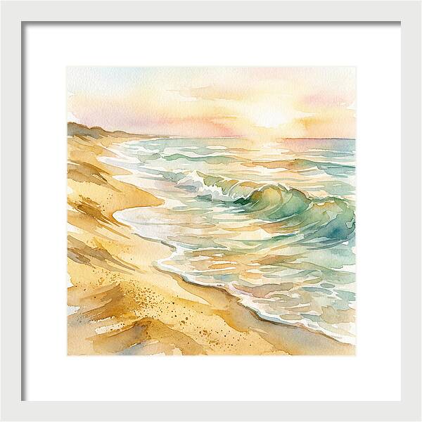 Beach Serenity At Sunset
